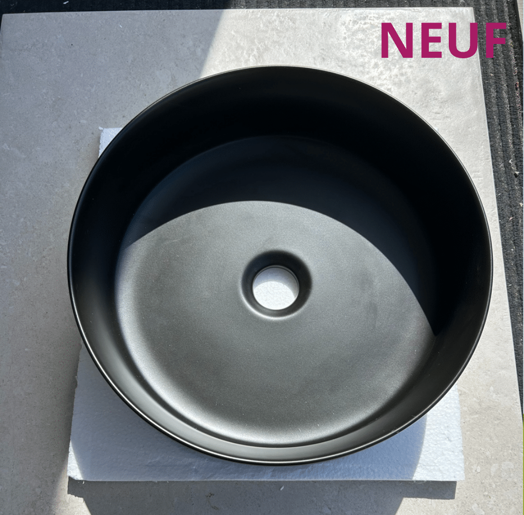 vasque porcelaine noire
