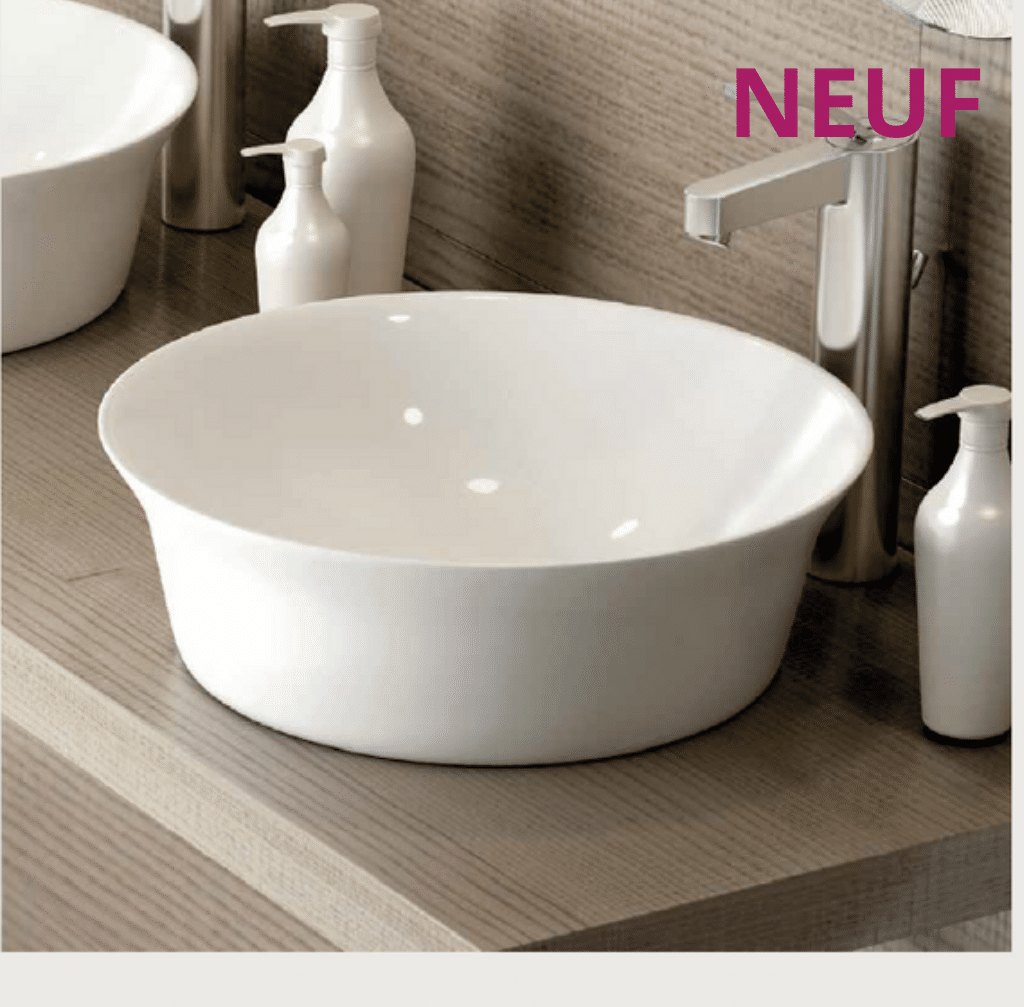 promotion sur un lavabo Ajax en céramique blanche